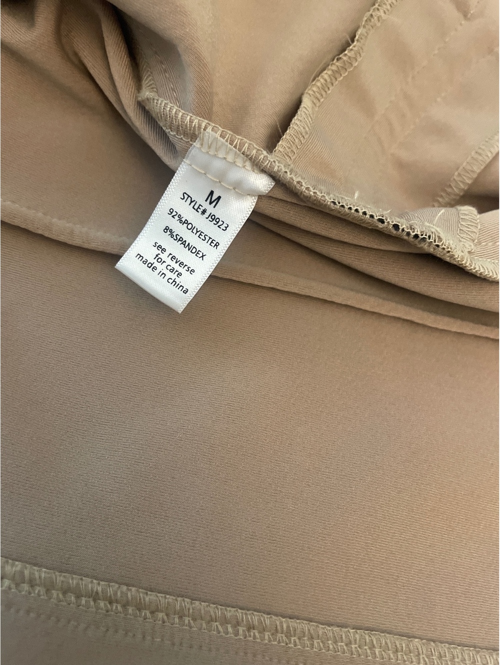 Active USA Women's Beige Textured Faux Leather Moto Jacket Size M - Picture 6 of 6